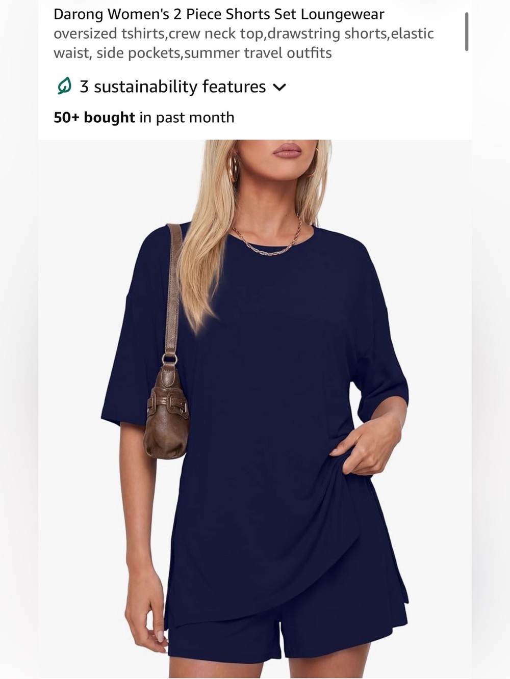 Darong matching set - oversized tee and shorts